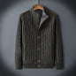 Men's Fleece-lined Thickened Sweater Autumn And Winter