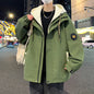 Teen Coat Boys Fake Two Pieces Autumn And Winter Windproof Clothes