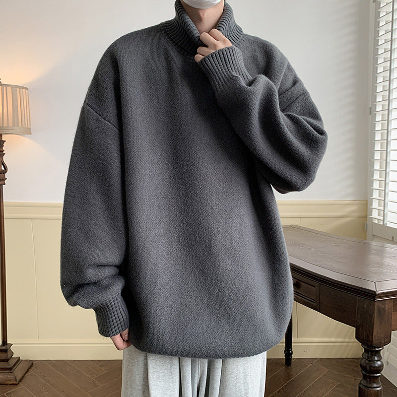 Solid Color Loose Pullover Inner Wear Sweater