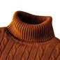 Twist Knitted Pullover Slim Fit Warm Top Solid Color